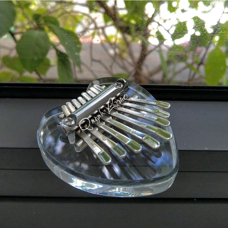 Mua [Có sẵn] Đàn Kalimba 8 Phím [Pha Lê] Độc Đáo - (Đàn Kalimba 8 Phím Mini) - Dễ Sử Dụng - Có Dây Buộc Dễ Thương