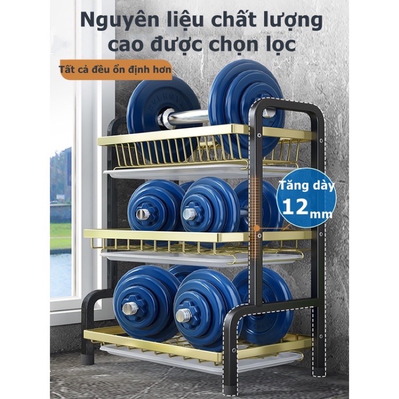 Kệ bát 3 tầng đa năng thông minh. Có khay hứng nước. Freeship