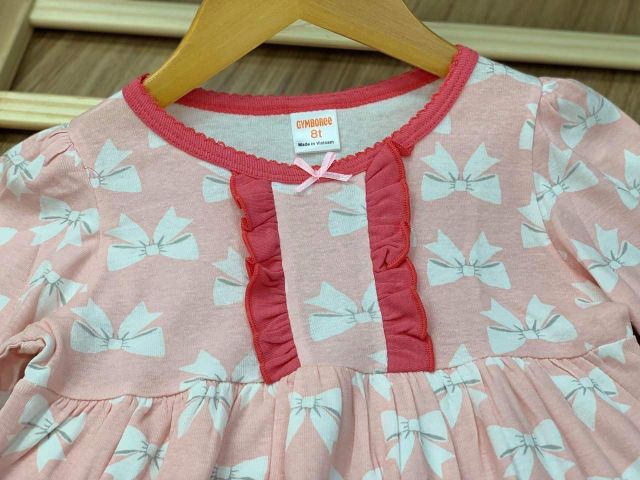 Bộ dài tay thun borip xuất khẩu dáng babydoll cho bé gái size đại từ 25 đến 40kg - Bộ quần áo bé gái