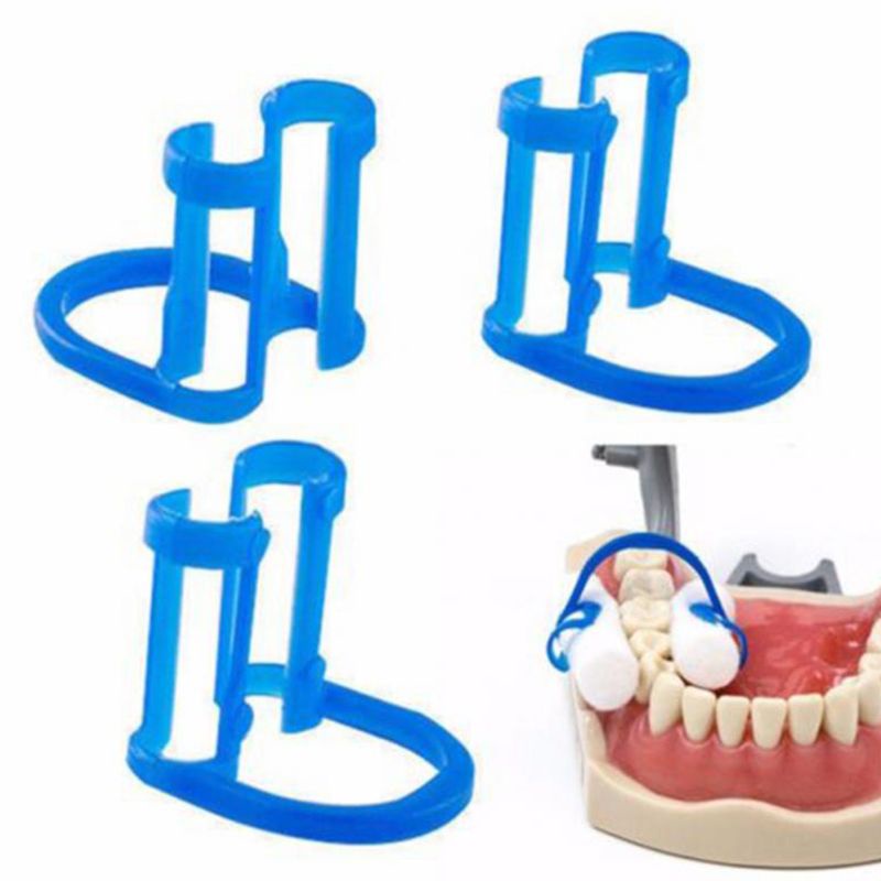 Túi 20 Giá Đỡ Cuộn Chỉ Nha Khoa Bằng Cotton Màu Xanh Dương Sử Dụng Một Lần