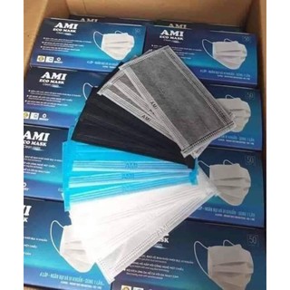 Khẩu Trang Y Tế Kháng Khuẩn AMI 4 Lớp Hàng Cao Cấp (Hộp 50 Chiếc)