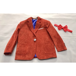 Bộ vest bé trai màu cà rốt(9-22kg)(Ảnh thật)