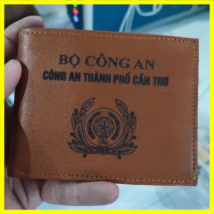Ví da bò chuẩn xịn khắc laser Logo (Mẫu 02) - có bán sỉ ( tặng hộp)