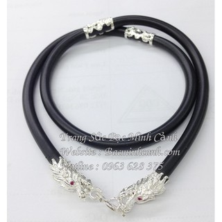 Dây cao su bọc bạc họa tiết rồng