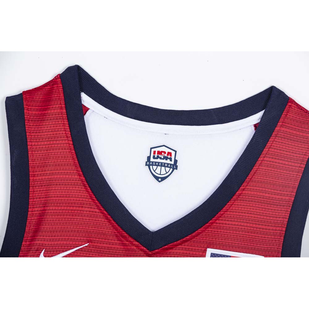 Áo thun bóng rổ số 6 LILLARD 2021 Olympic NBA Jersey tùy chọn kích thư