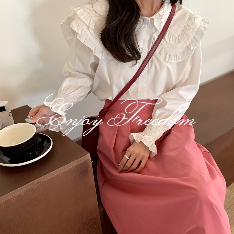 Enjoy Freedom Chân Váy Dài Dáng Chữ A Lưng Cao Thiết Kế Thanh Lịch Cho Nữ