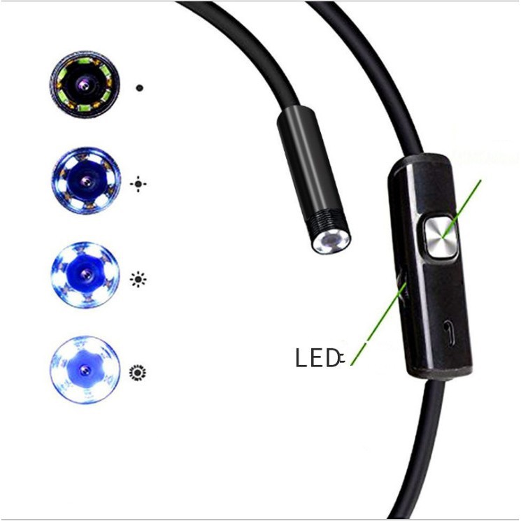 Camera nội soi  đèn 6 LED HD720p chống nước IP67 dây dài 5m [Giá đẳng cấp]