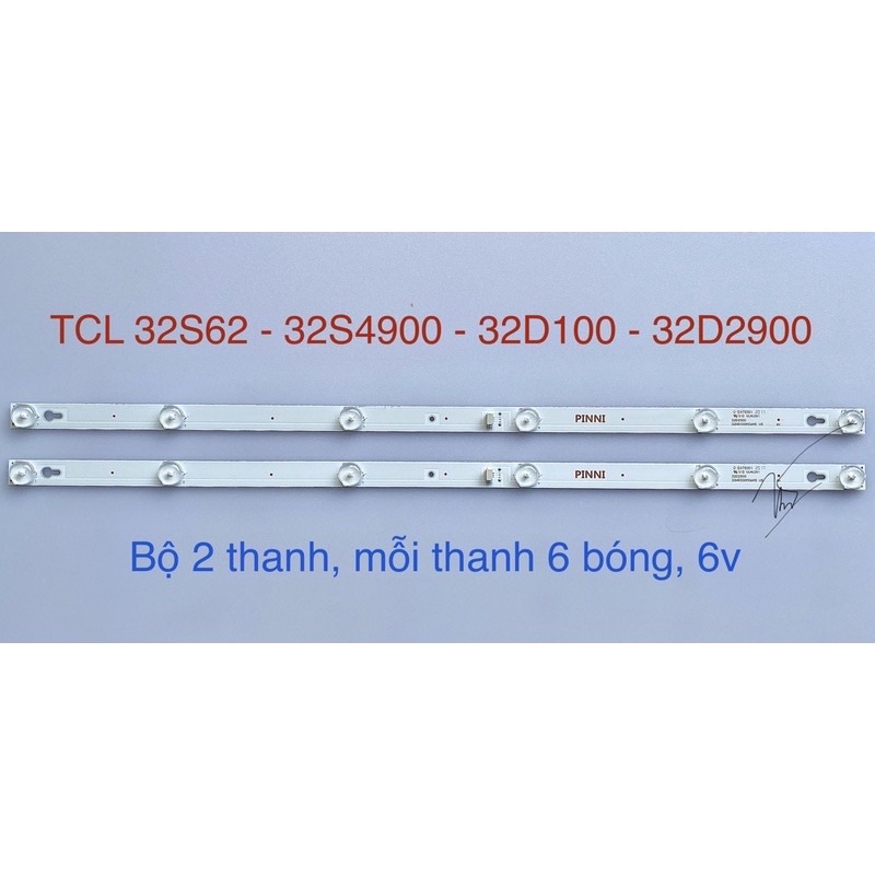 Led TCL 32 in dành cho các model ghi trên hình máy 2 thanh x6 bóng