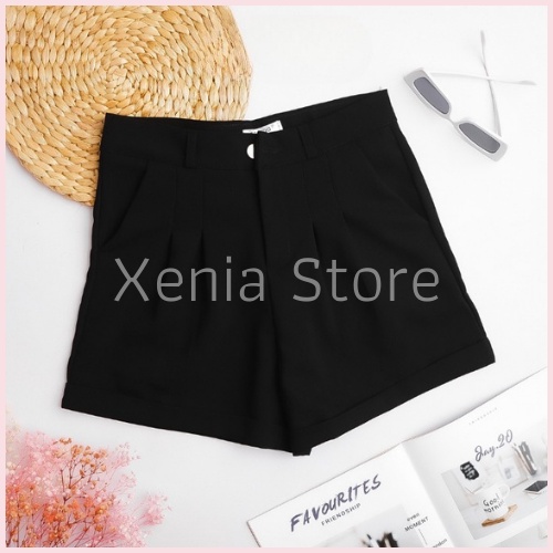 [MÃ XENIAFASHION GIẢM 10K ĐƠN 50K] Quần Short Nữ Gập Gấu Quần Đùi Nữ Vải Tuyết Mưa Mềm Mịn Nhiều Màu Hot Trend | BigBuy360 - bigbuy360.vn