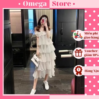 🌸FREESHIP🌸Váy Trắng Tầng 🌸 mẫu váy xinh 2 dây thả dáng 🌸
