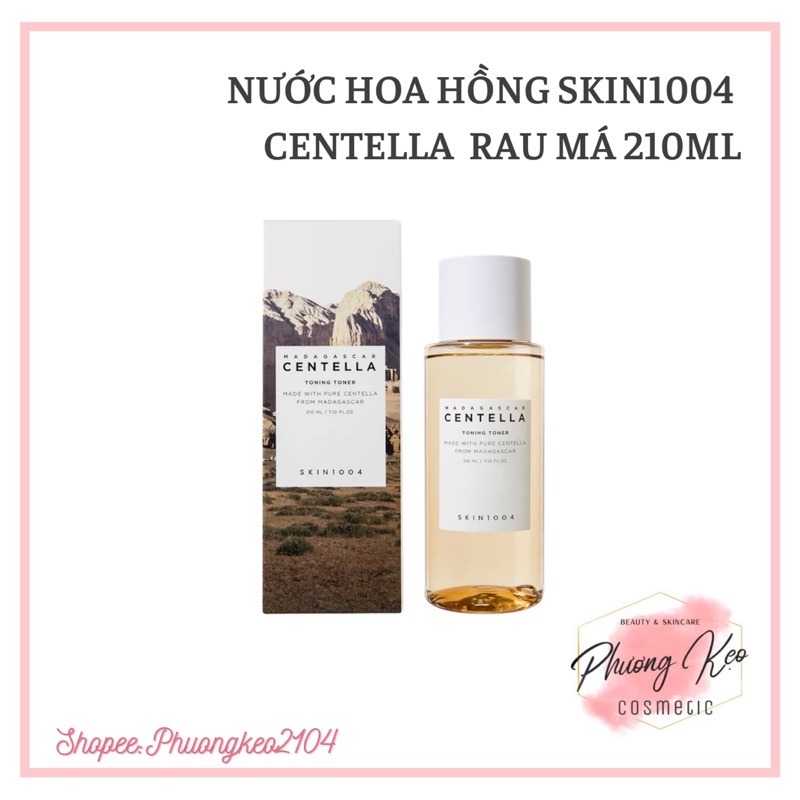 Nước hoa hồng rau má Skin1004 Madagascar Centella Asiatica Toning Toner 210ml