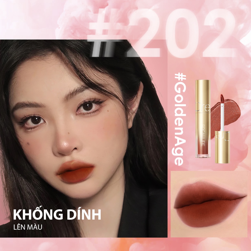 FOCALLURE Air Mist Lip Cream Velvet Matte Silky-Smooth Waterproof Lipstick 2.5g | BigBuy360 - bigbuy360.vn