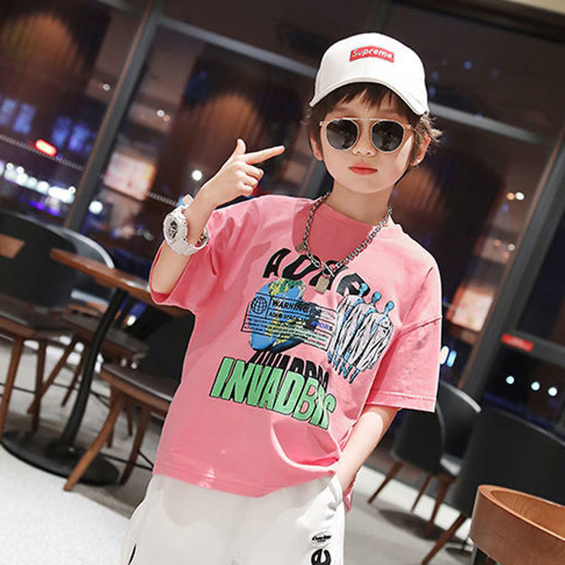 Áo Thun Tay Ngắn Phong Cách Hàn Quốc Thời Trang Cho Bé Trai