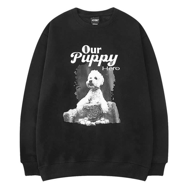 Áo Sweater HALEY Nam Nữ unisex Puppy phong cách Hàn Quốc cá tính, Chất nỉ bông đẹp mã HD216 Áo Nỉ Nam Nữ