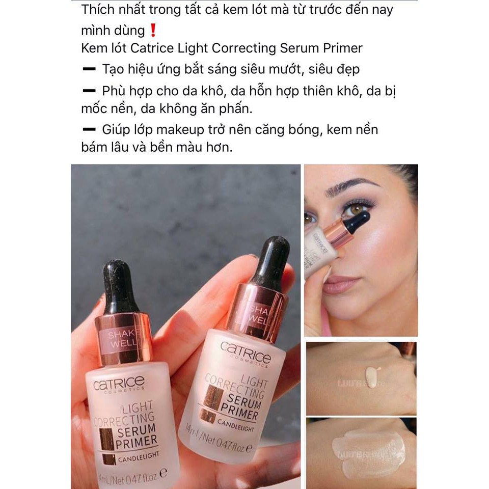 Kem lót bắt sang dạng serum Catrice