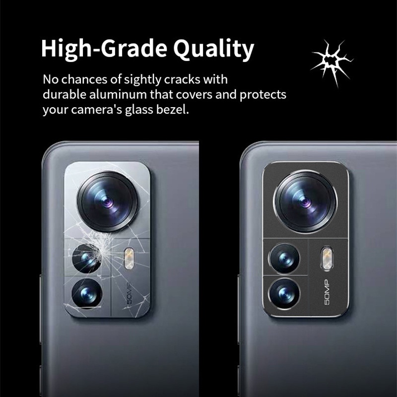 Ốp Điện Thoại Chống Trầy Xước Có Vòng Kim Loại Bảo Vệ Ống Kính Máy Ảnh Cho Xiaomi 12 12T 12S 12X Pro