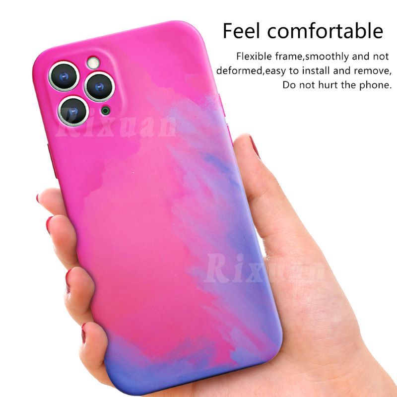 Ốp Lưng Màu Nước Chống Bụi Cao Cấp Cho Iphone Xs Max Xr Iphone11 Pro 6s 6 7 8 Plus Se 2020