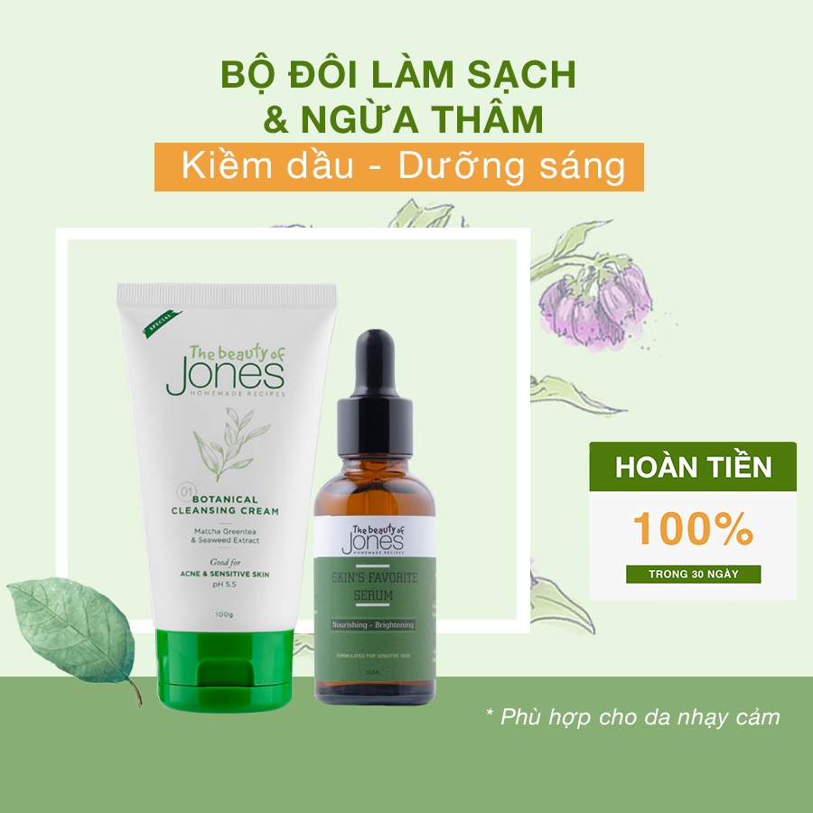 Set làm sạch và dưỡng ẩm da mặt cho mẹ bầu The Beauty of Jones