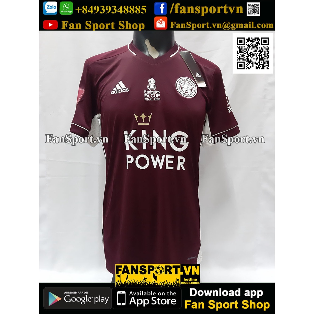 Áo đấu bóng đá Vardy 9 Leicester City FA Cup Final 2021 home shirt jersey 2020