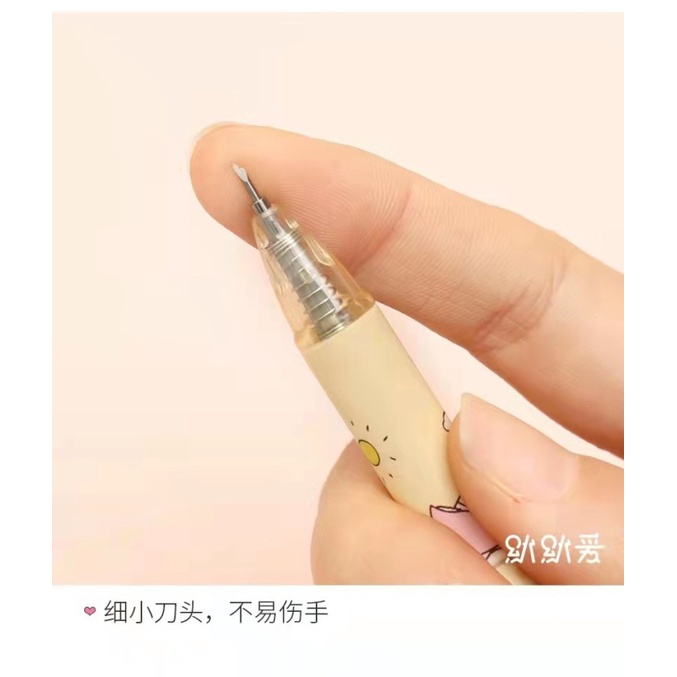 Rọc giấy Dao Cắt Giấy Dạng Gập Thiết Kế Hoạt Hình Dễ Thương Tiện Dụng Cho Học Sinh / Văn Phòng