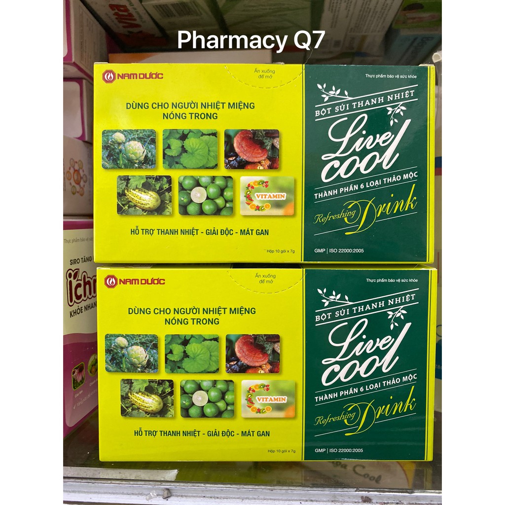 HỘP 10 GÓI LIVE COOL LIVER COOL NAM DƯỢC CÓ ĐÙONG- THANH MÁT