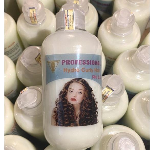 Kích xoăn tóc Hydro Curly Hair 450ml, thuốc uốn tóc, thuốc làm xoăn tóc đơn giản bôi là xoăn, bôi đâu xoăn đấy