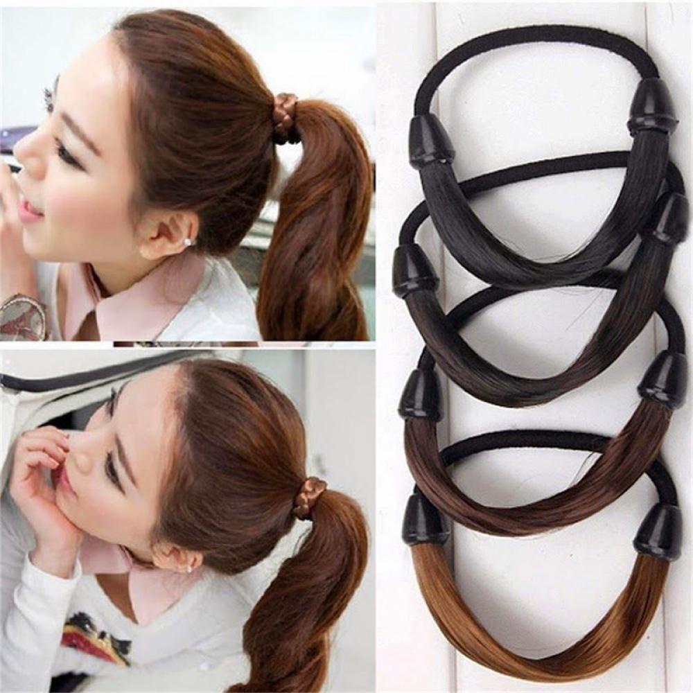 Tóc Giả Đuôi Ngựa Thẳng Đàn Hồi Mới