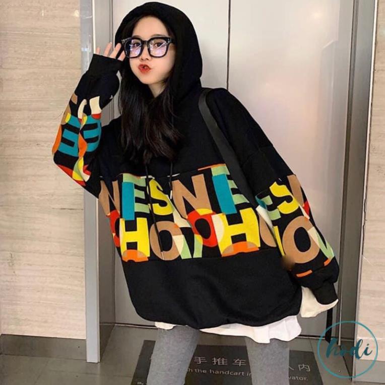 Áo Nỉ Hoodie Nữ Form Rộng Tay Dài Có Mũ Chữ GRAFF dưới 65kg, Áo Sweater  Nỉ Rộng ANNALI | BigBuy360 - bigbuy360.vn