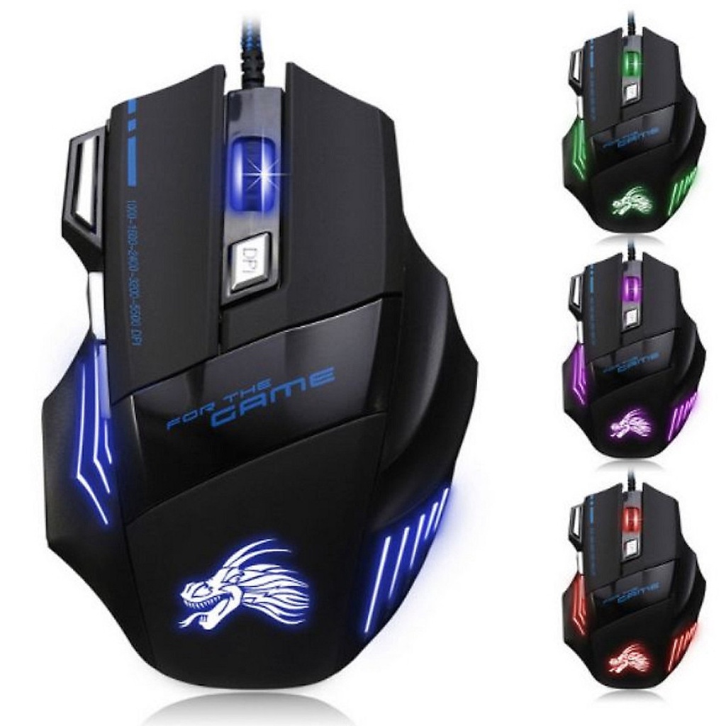 Chuột chơi game có dây Dragon X3 7 nút dây dù siêu chắc