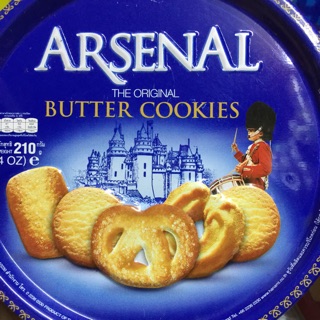 Bánh Quy Bơ Arsenal xanh|đỏ 210G