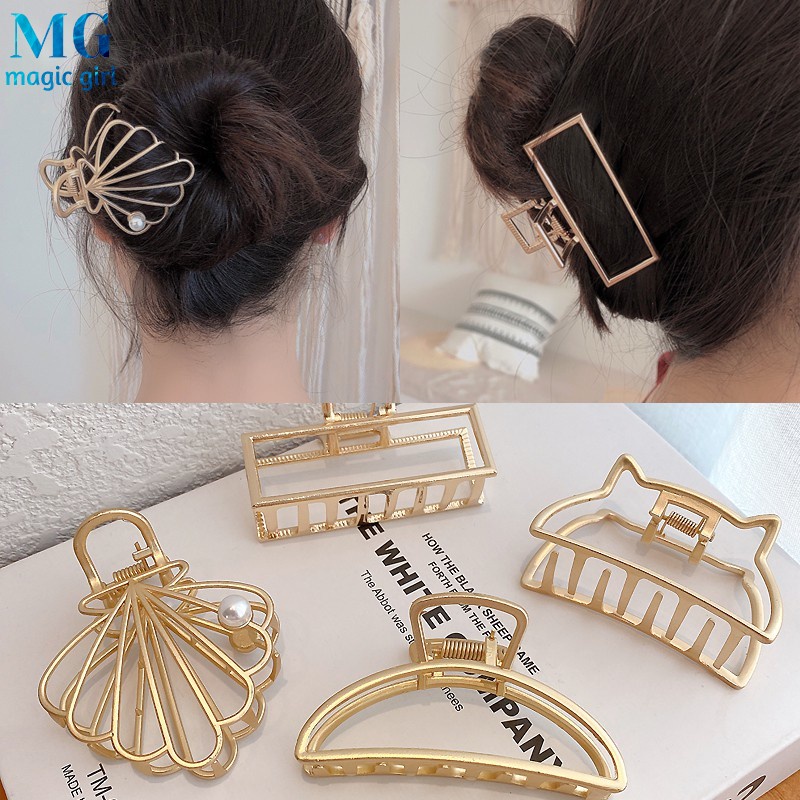 Kẹp Tóc Kim Loại Nhiều Kiểu Dáng Khác Nhau Phong Cách Hàn Quốc