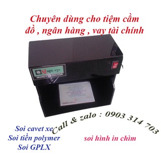 Máy soi cavet xe Magic eye 01 -Chuyên dùng cho tiệm cầm đồ , ngân hàng , vay tài chính(dùng 01 bóng đèn đôi 9W)