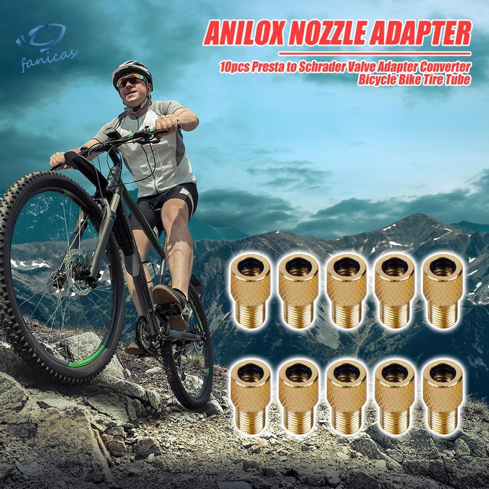 Set 10 Đầu Nối Van Bánh Xe Đạp Tiện Lợi