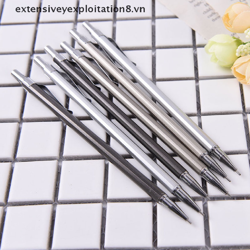 Bút chì bấm bằng kim loại ngòi 0.5 / 0.7mm tiện dụng cho học sinh