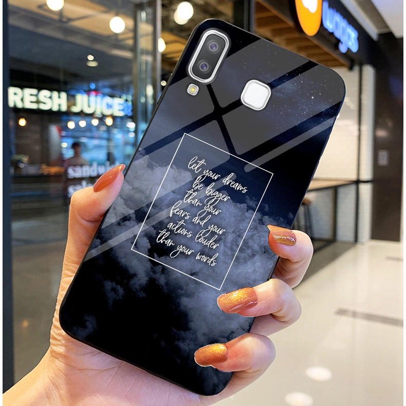 Ốp Lưng SAMSUNG GALAXY A8 STAR Ốp kính bóng cao cấp Phi Hành Gia