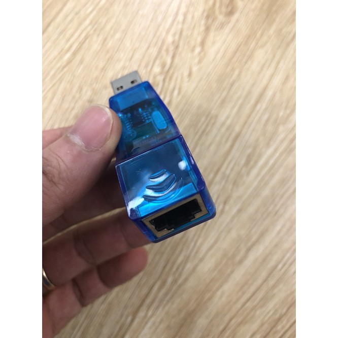 Bộ chuyển đổi USB ra LAN RJ45 (Xanh)