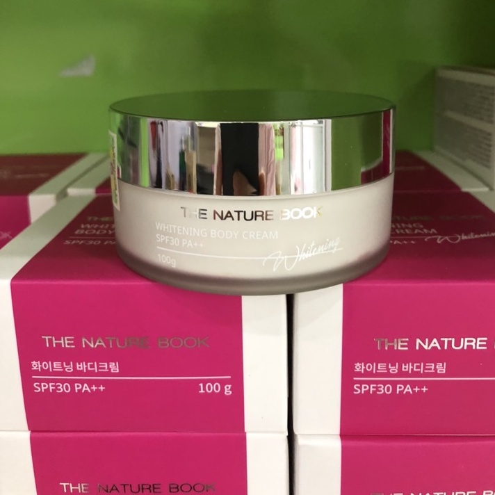 Kem Dưỡng Trắng Body Toàn Thân Whitening body cream spf30+ - The nature Book 100gr