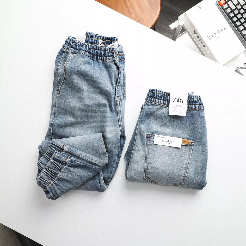 Quần Jean Gấu Bo Dáng Slim Fit - 2021QB09
