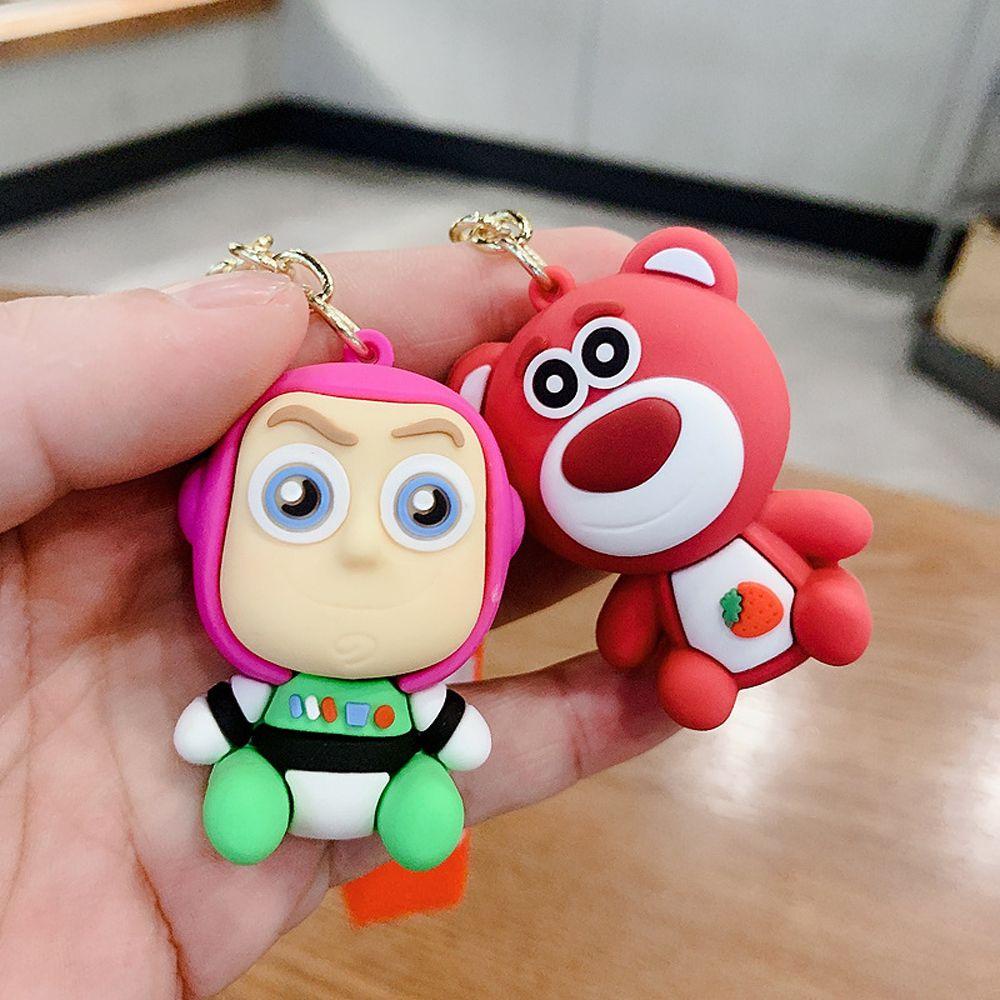 PATRICIA Móc Chìa Khóa Xe Hơi Hình Búp Bê Mike Wazowski Buzz Lightyear Sáng Tạo