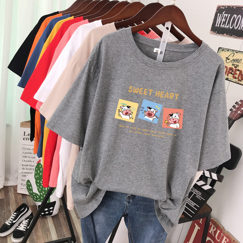 NRVP Áo Thun Tay Ngắn Cổ Tròn Thời Trang Hè 2021 Cny / Trung Hoa Cho Nữ