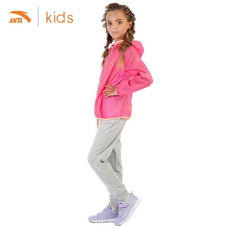 Áo khoác Jacket bé gái Anta Kids Running W36725601-4