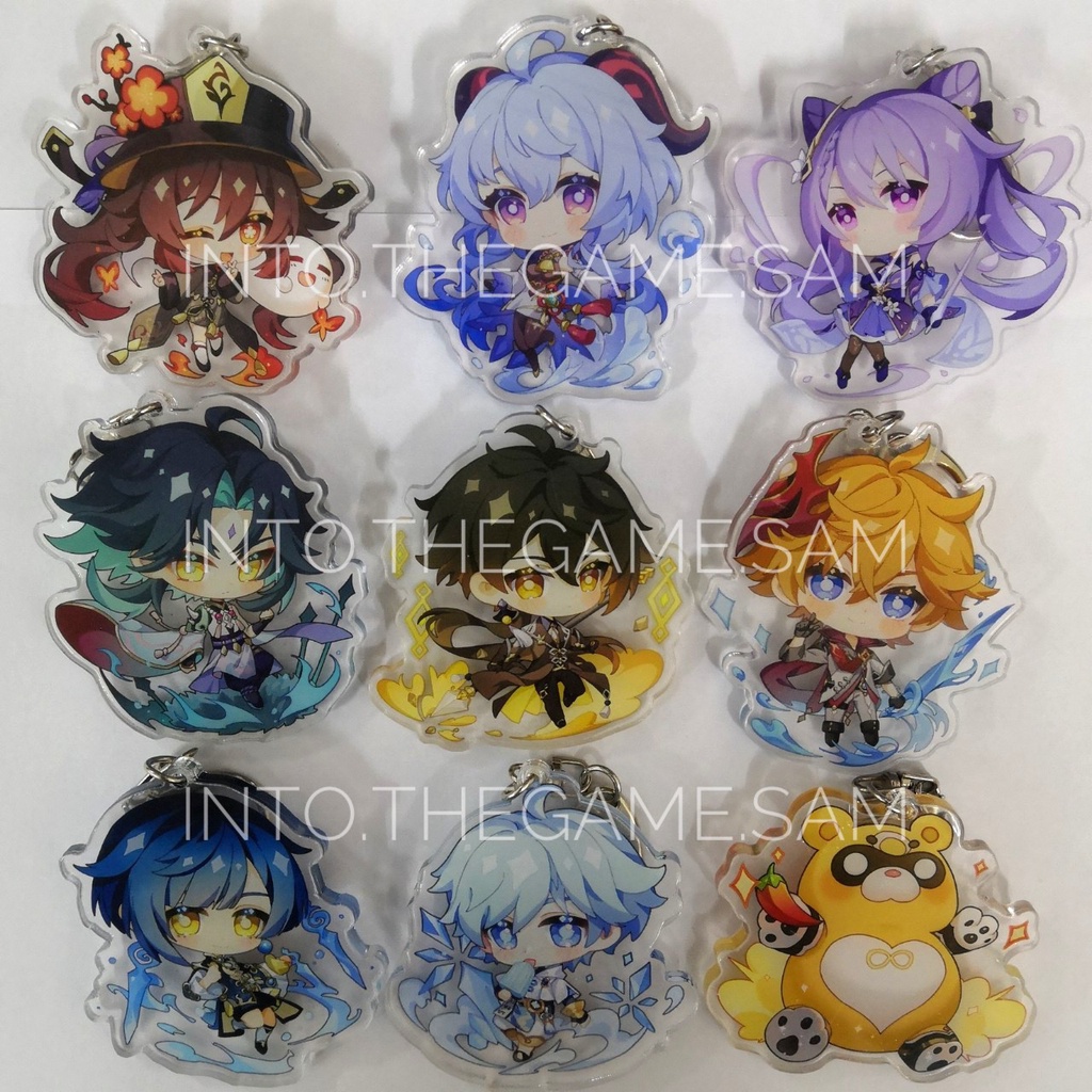 Genshin Impact Móc khóa Liyue Stone City Nhân vật Fanmade Sản phẩm