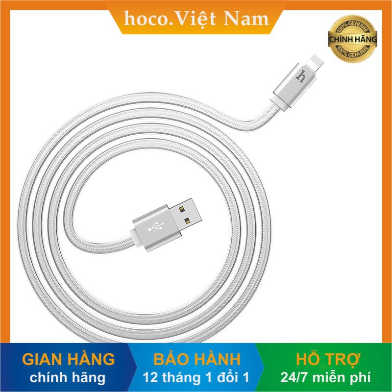 [hoco. Việt Nam] Cáp sạc HOCO UPL12 Lightning dài 1,2m có đèn LED dùng cho iPhone, iPad, iPod