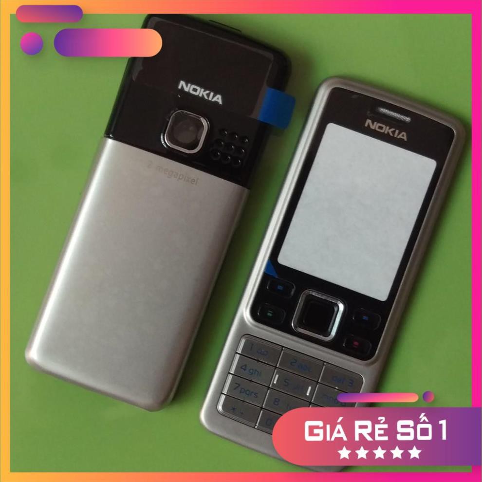 Sale giá rẻ Free ship  Vỏ + Sườn Nokia 6300 -Vỏ Zin SILVER Thay Rất Đẹp +Tặng Bàn Phím Zin