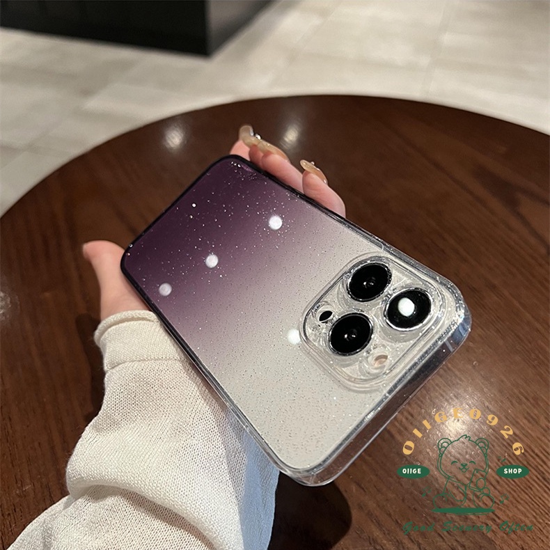 Ốp Lưng Trong Suốt Màu Gradient Cho Iphone 13 12 Pro Max