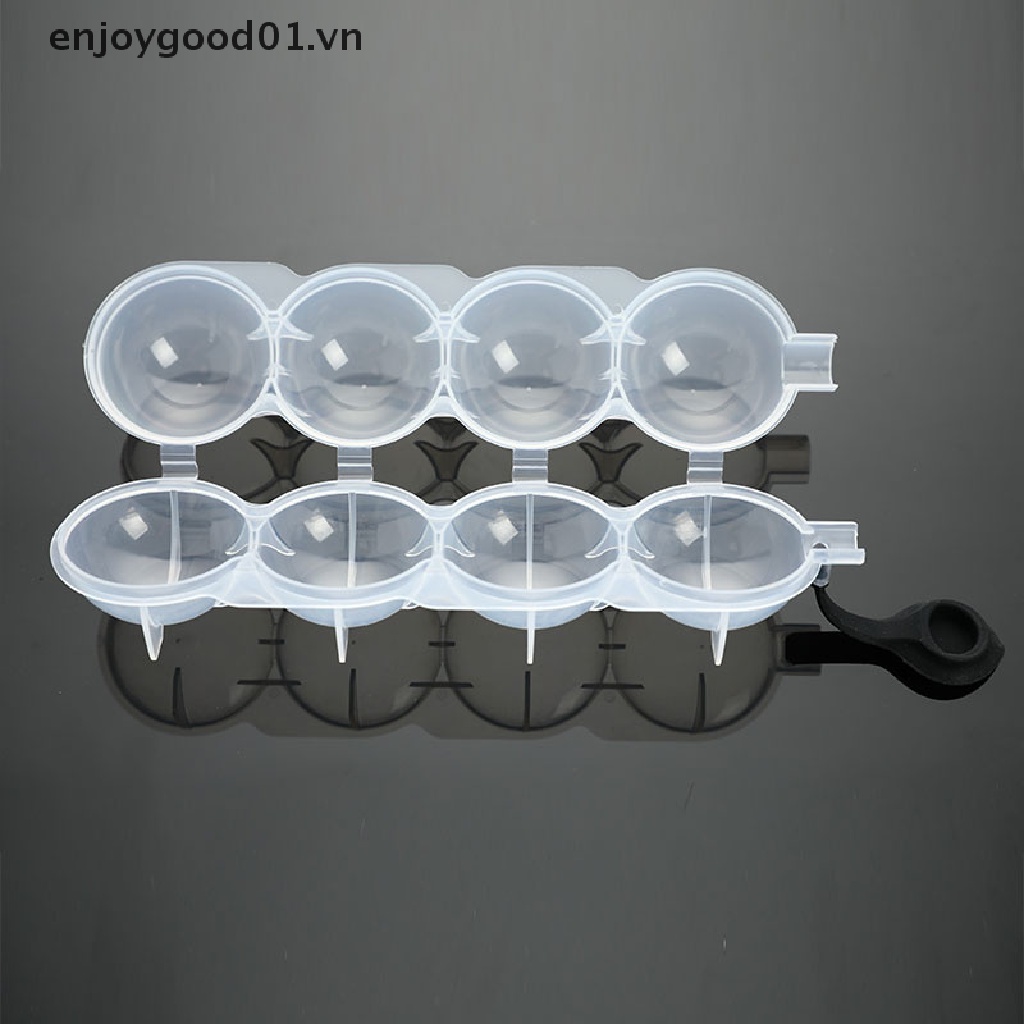 Khuôn Làm Đá 4 Ngăn Hình Cầu DIY