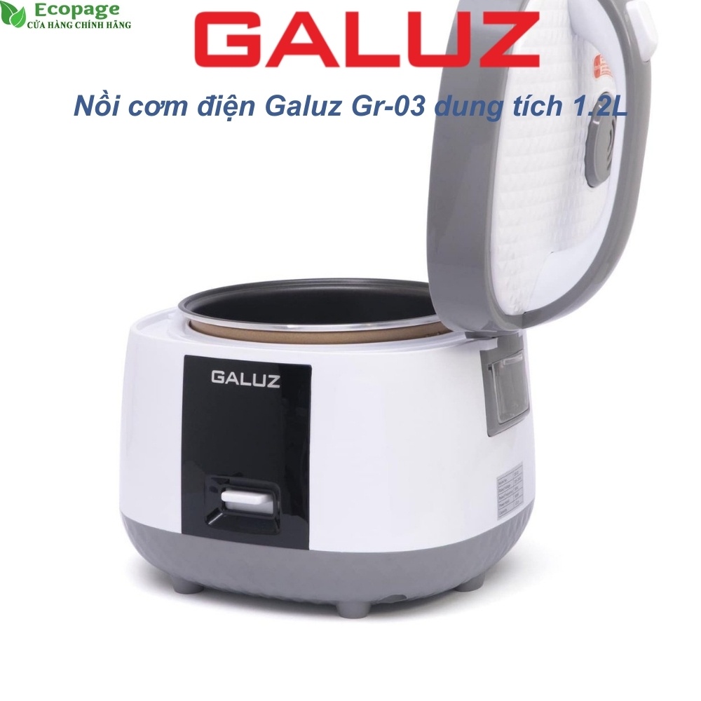 Nồi cơm điện, nồi cơm 1.2 Lít Galuz GR-03, thương hiệu Pháp chính hãng, bảo hành 12 tháng