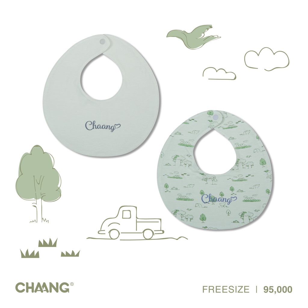 Set yếm tròn sơ sinh Chaang- BST sơ sinh Jungle Chaang