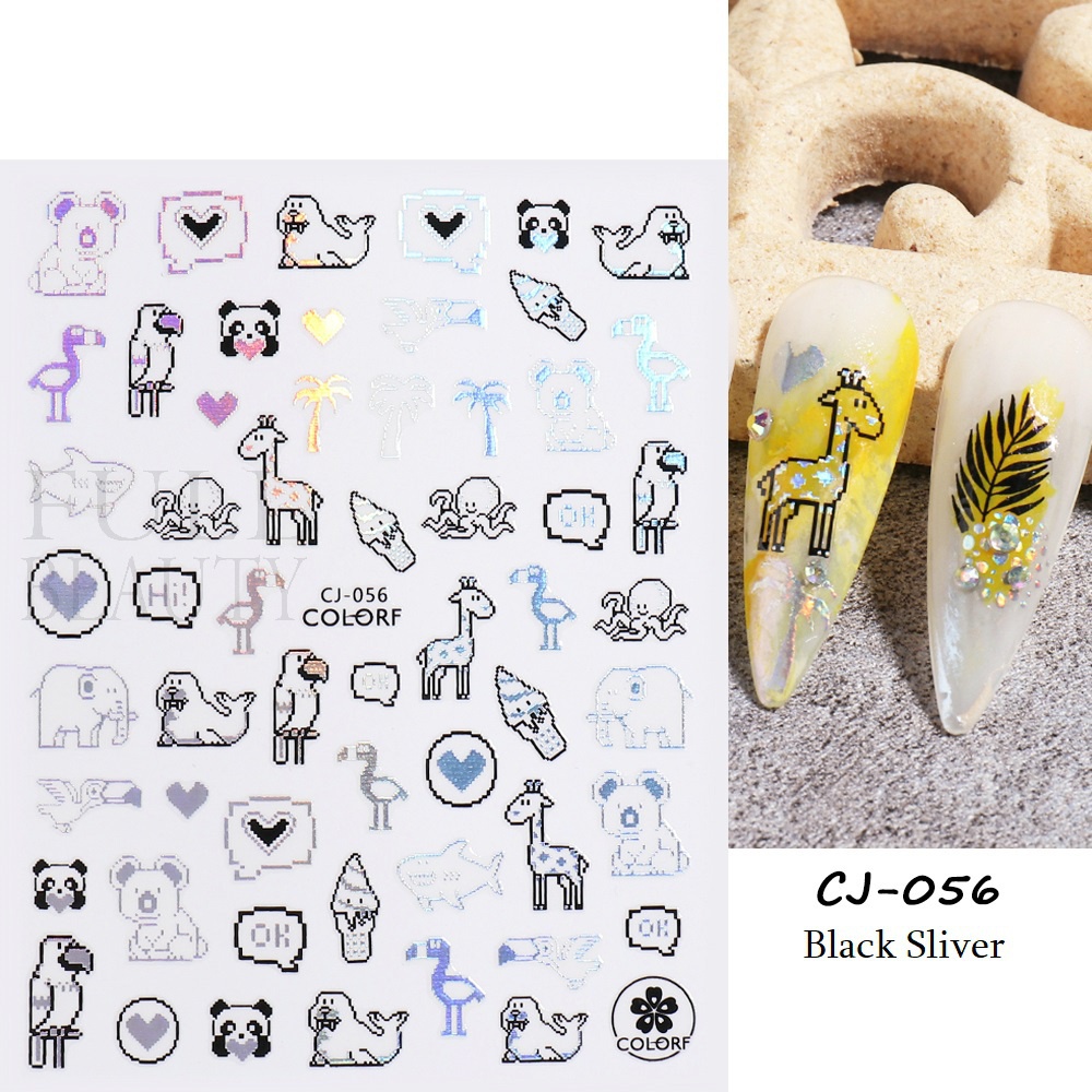 Miếng Dán Trang Trí Móng Tay 3D CHCJ055-063