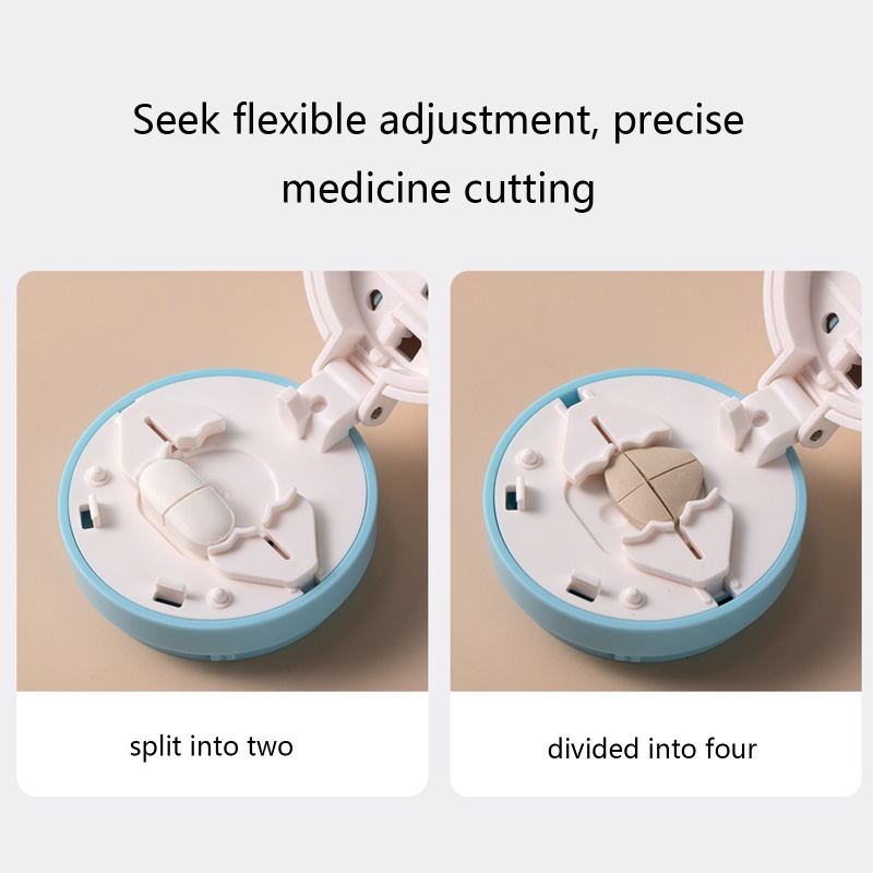 Hộp Đựng Thuốc Siêu Cứng Đa Năng Kèm Dao Cắt Tiện Dụng Mang Theo Du Lịch